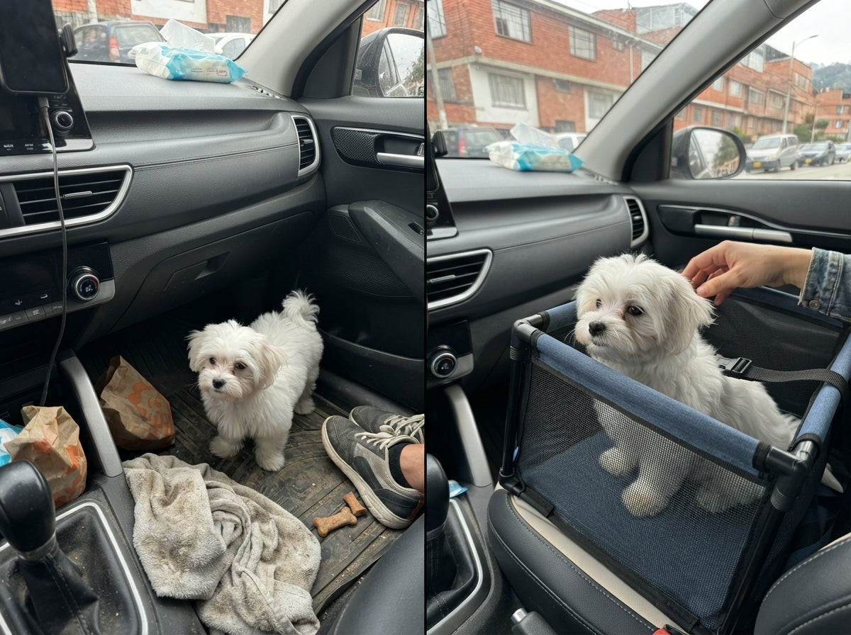 ¿Tu perro se estresa o se mueve mucho cuando viajan en carro?